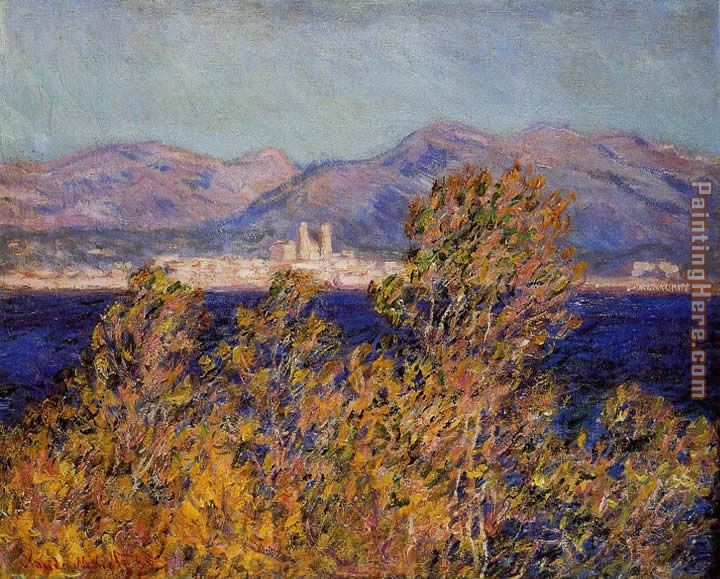 Antibes Seen from the Cape Mistral Wind painting - Claude Monet Antibes Seen from the Cape Mistral Wind art painting